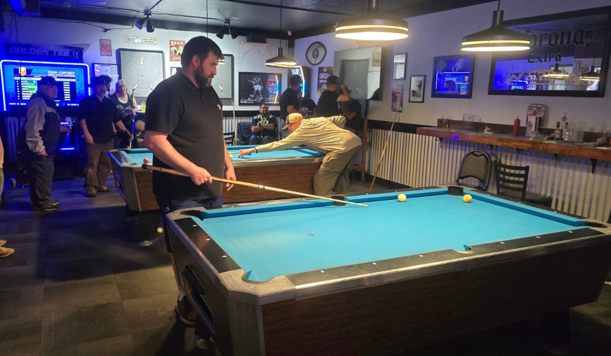 Pool tables at endzone