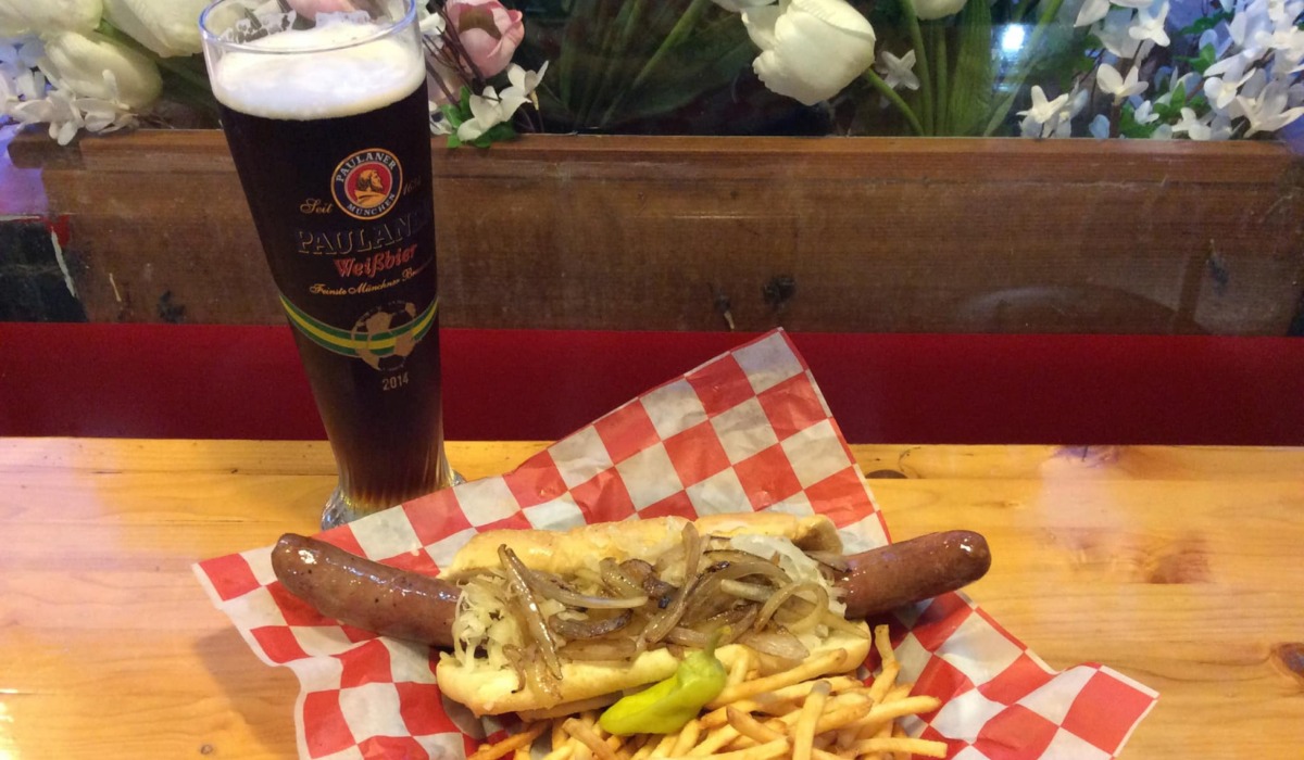 beer and large brat